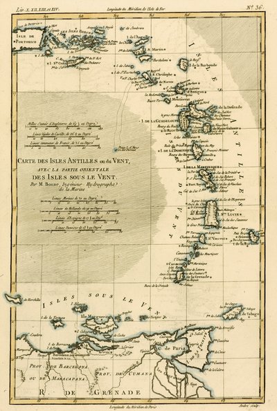 Die Kleinen Antillen oder die Windward-Inseln, mit dem östlichen Teil der Leeward-Inseln, aus 